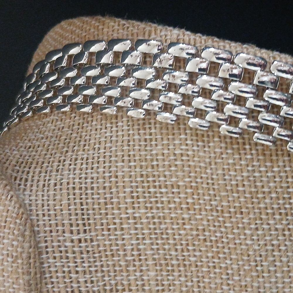 Silver Multi-Link Layered Necklace - image 2